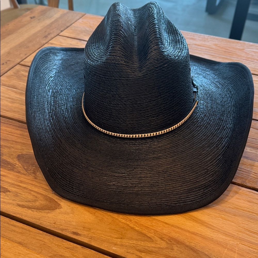 NWT Jason Aldean Men’s Black Straw Hat Sz 7
